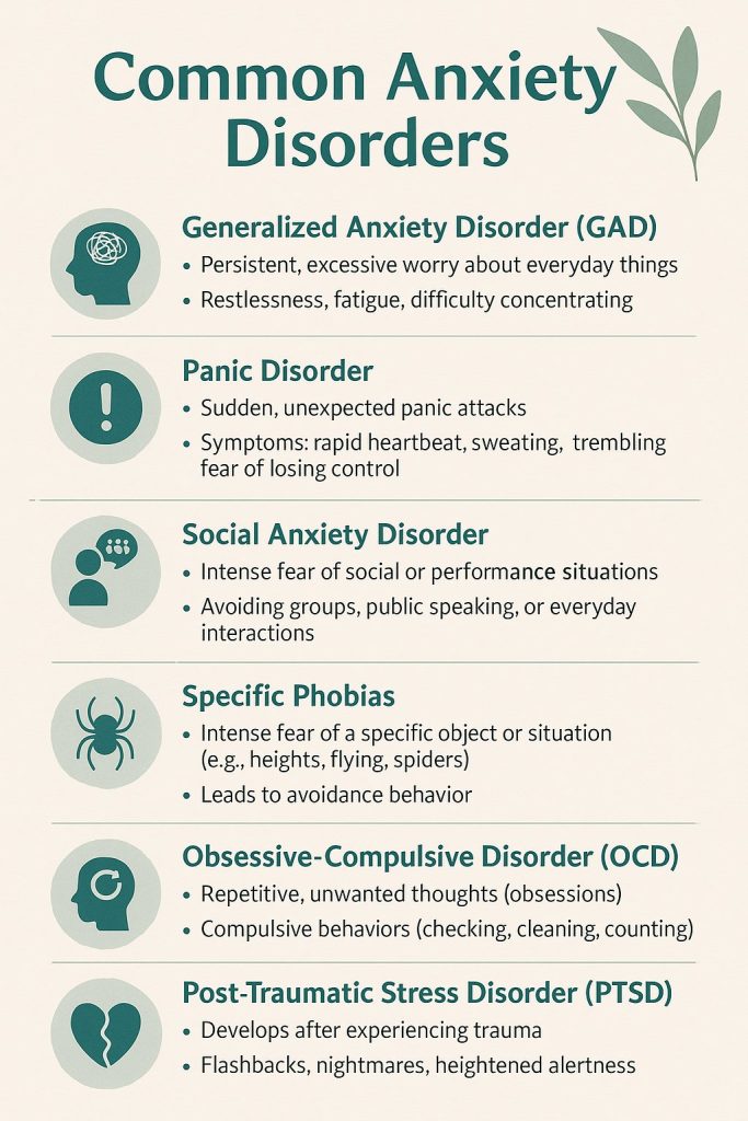 Trastornos Comunes de Ansiedad